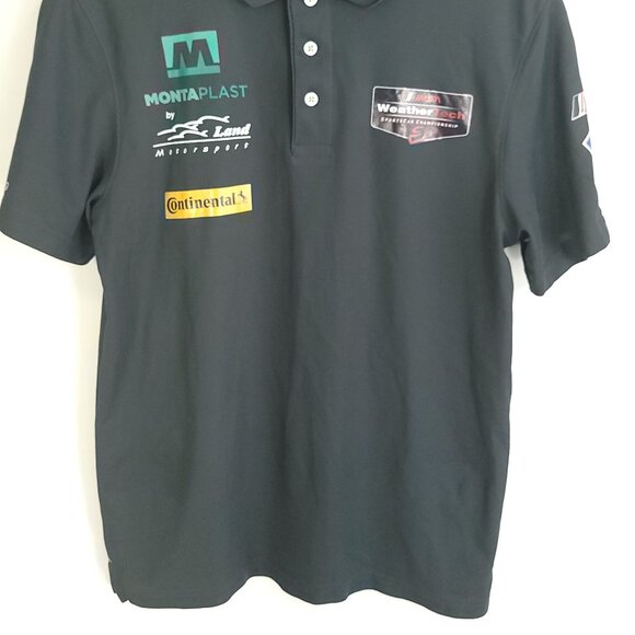 IMSA Montaplast Land Motorsport Graphic Polo Shirt Men's Small Gray Hakro - Picture 2 of 13